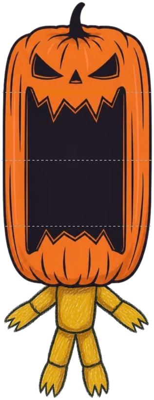 Pumpkin puppet